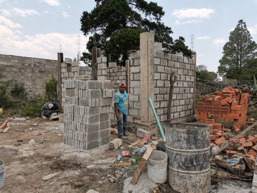 Gobierno de Calpulalpan Avanza en Construcción de Cuartos Dormitorios para Personas Vulnerables