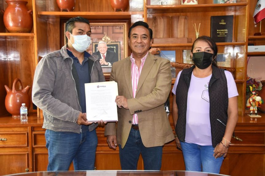 Trabajo conjunto para que Ocotlán tenga mejor abastecimiento de agua, pactan Ayuntamiento de Tlaxcala y dirigencia de CAPAO 